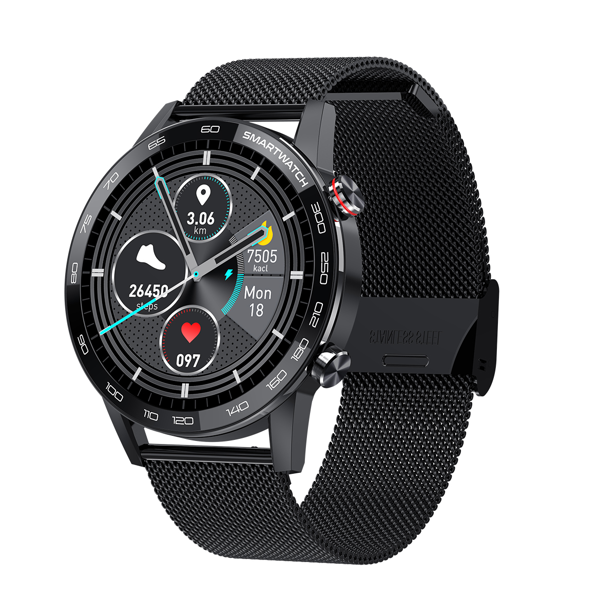 ZEGAREK SMARTWATCH L16 PULSOKSYMETR EKG HD POLSKIE MENU - obrazek 6