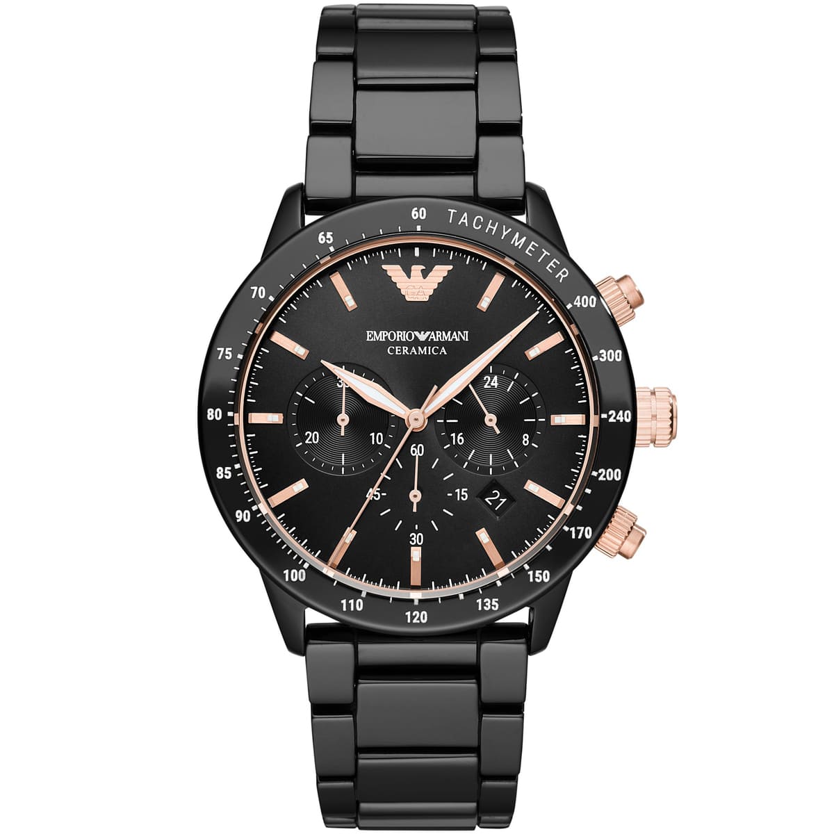 ZEGAREK EMPORIO ARMANI AR70002 MARIO CERAMICA ORYGINALNY GW24 + CERTYFIKAT